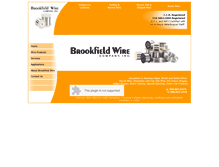 Tablet Screenshot of brookfieldwire.com